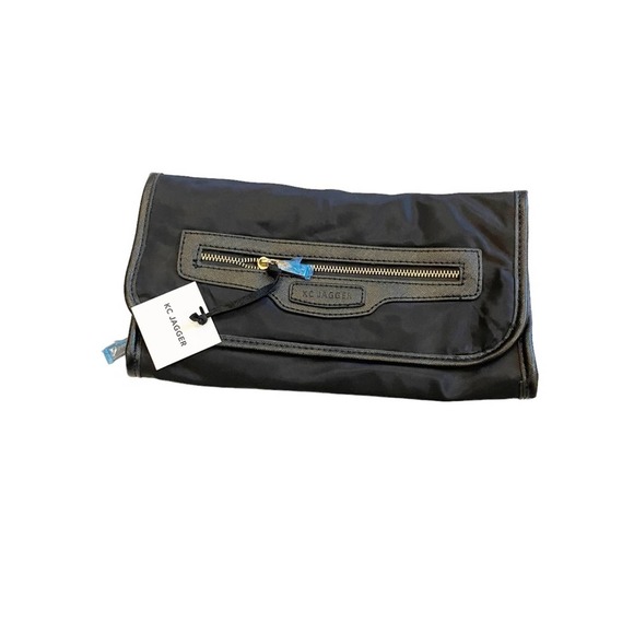 KC Jagger Handbags - NWT KC Jagger Envelope Makeup Travel Clutch Black Velcro
